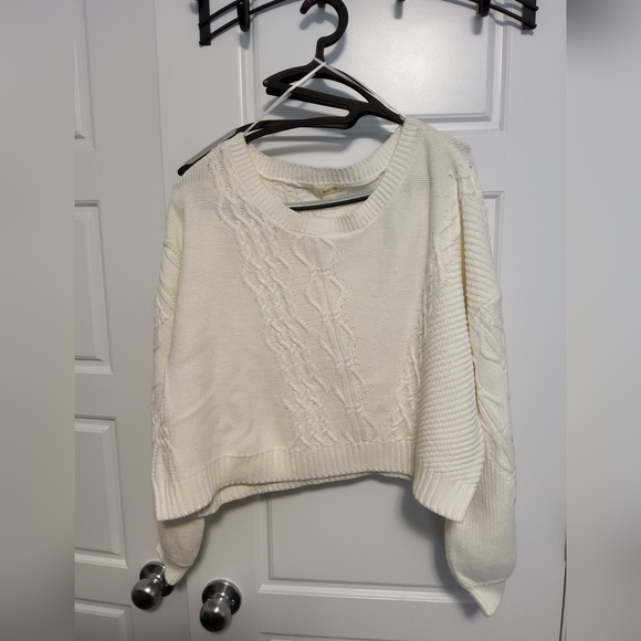 Croped sweater & knit mini skirt set - Picture 1 of 3